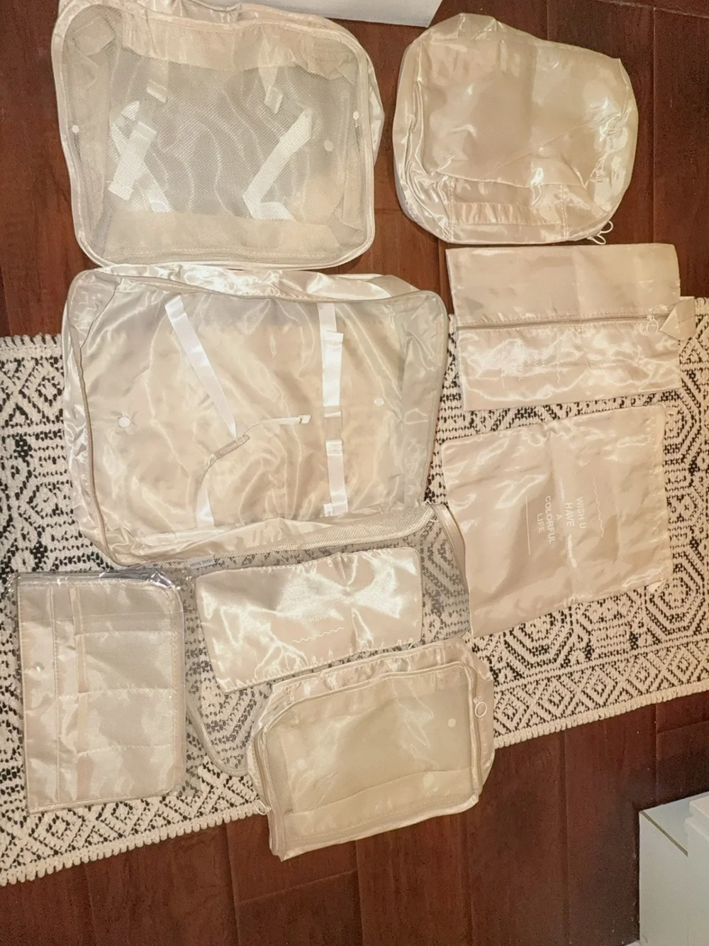 Wish Cream Travel Packing Cube & Organizer Set - 8 Pieces
